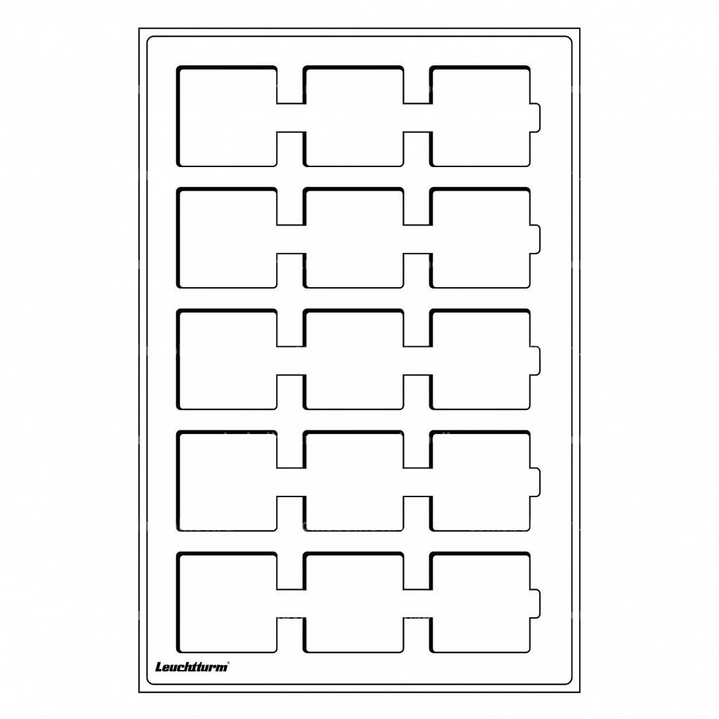 Планшет на 15 ячеек для монет в капсулах QUADRUM размером 50х50 мм (упаковка 2 штуки) Синий LEUCHTTURM 320714