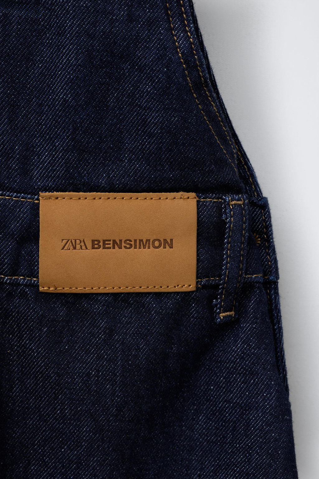 DENIM PINAFORE DRESS BENSIMON ® X ZARA  фото 4