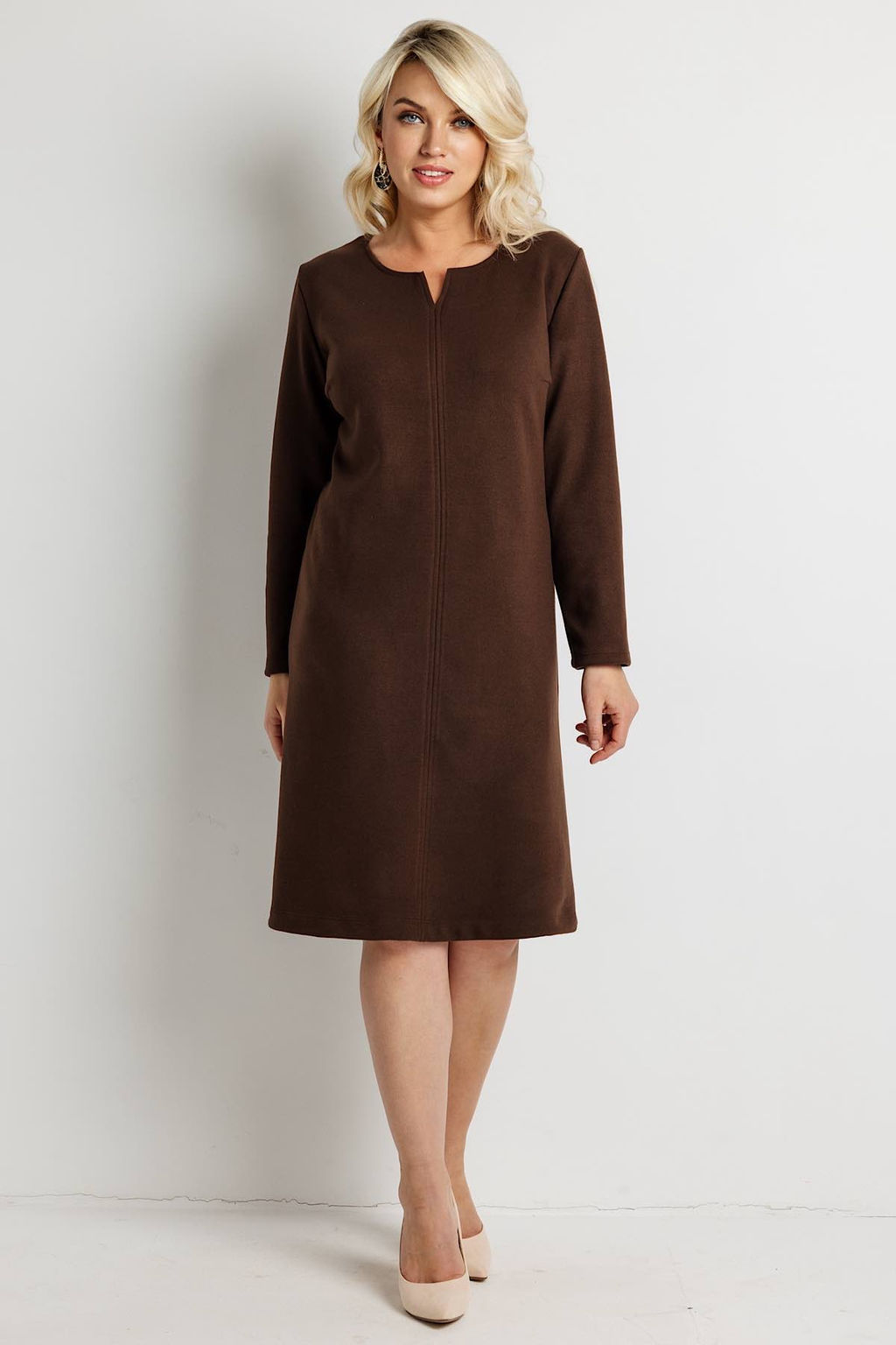 Платье женское 6162Н/04/Коричневый