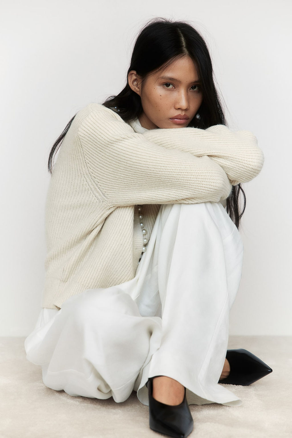 Cardigan en punto de canale con cuentas - H&m фото 2