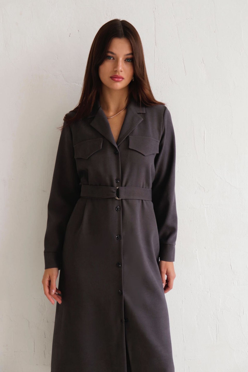 Платье-рубашка с английским воротником - Martichelli фото 170