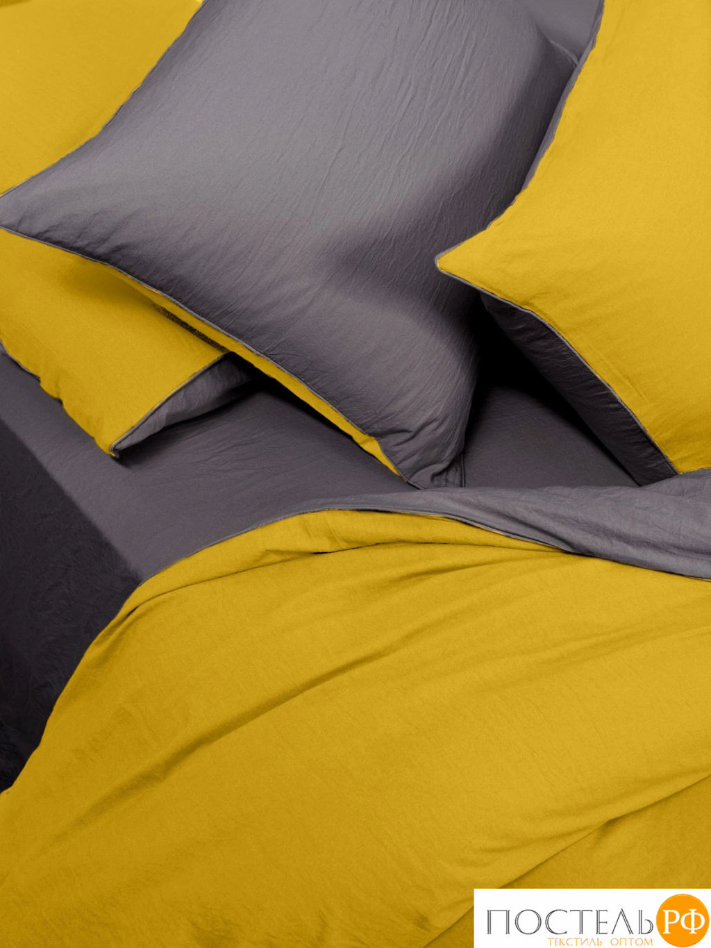 КПБ SleepiX ЮКО горчич/сер - Sleep ix фото 4