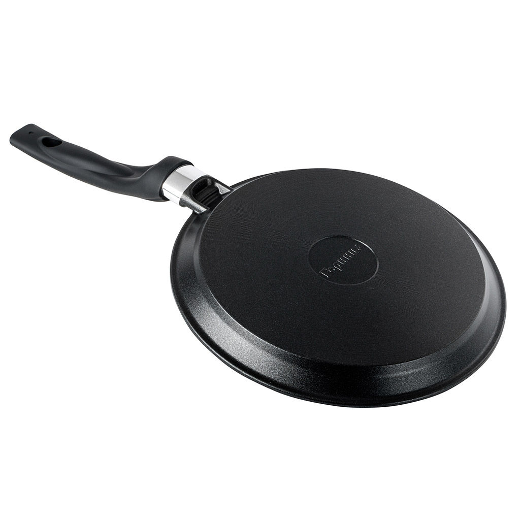 Сковорода блинная с тефлоновым покрытием д24см Классик, h2см, s0,3см, ручка из термостойкого пластика (Россия) - Домашняя мода фото 4