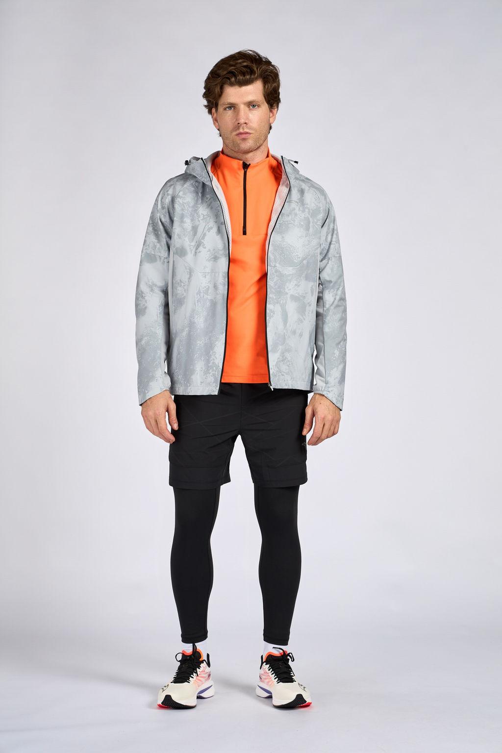 Куртка ADVANCED RUNNING A-RAIN RESISTANT Серый