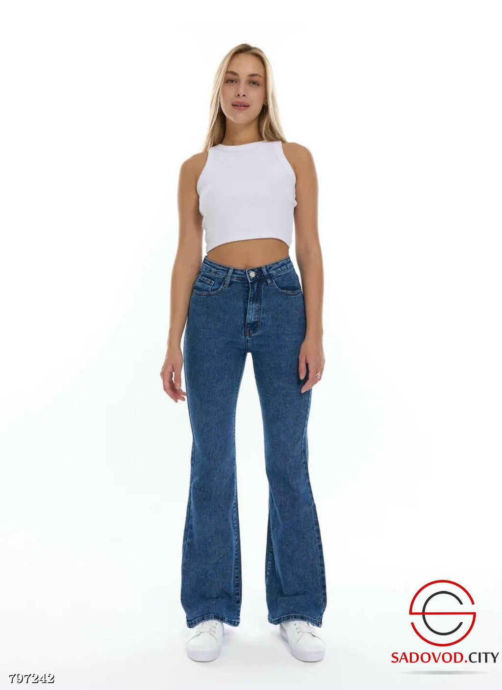 Джинсы женские Клёш стрейч