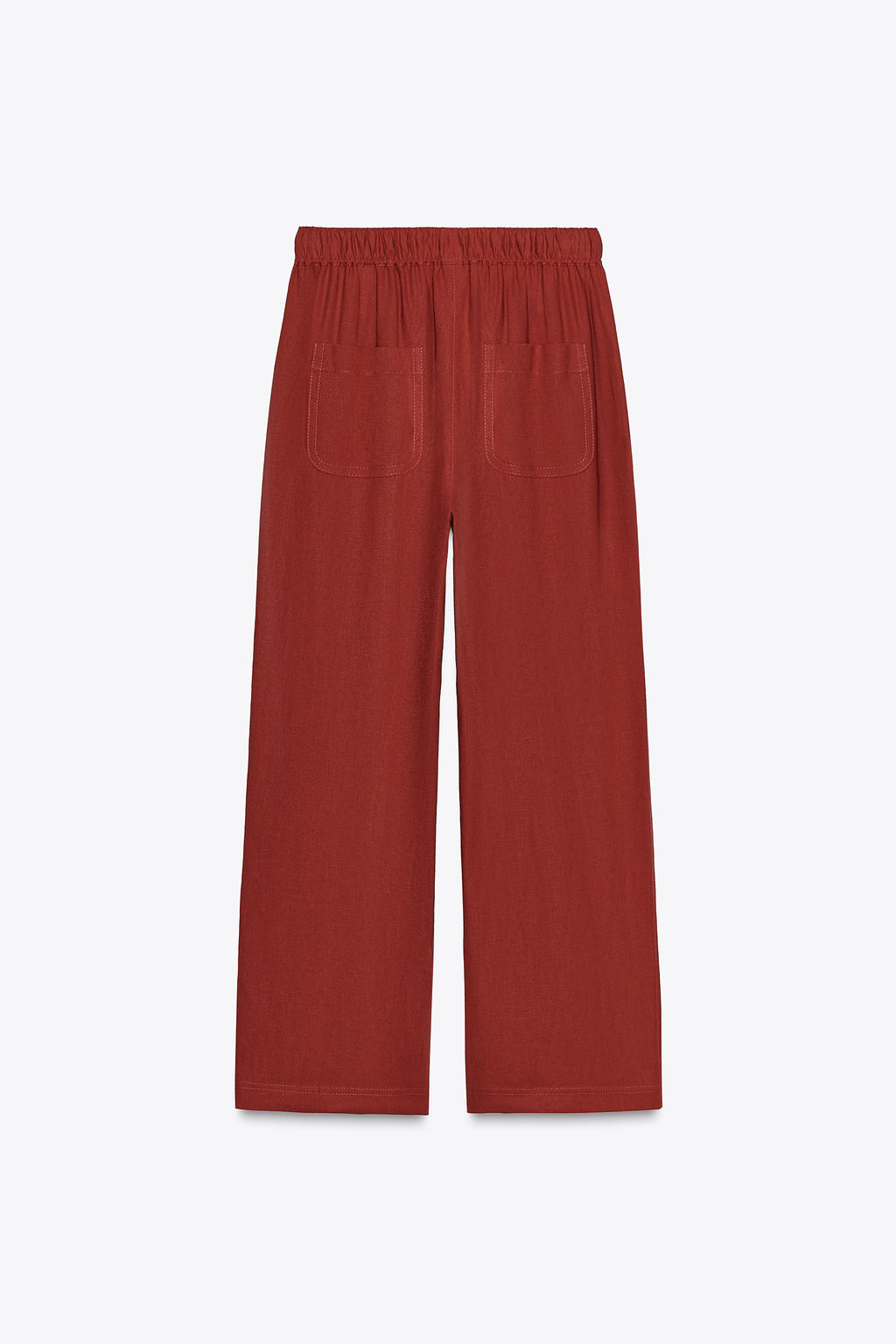 LINEN BLEND TROUSERS WITH BEADED DRAWSTRING - Zara фото 7