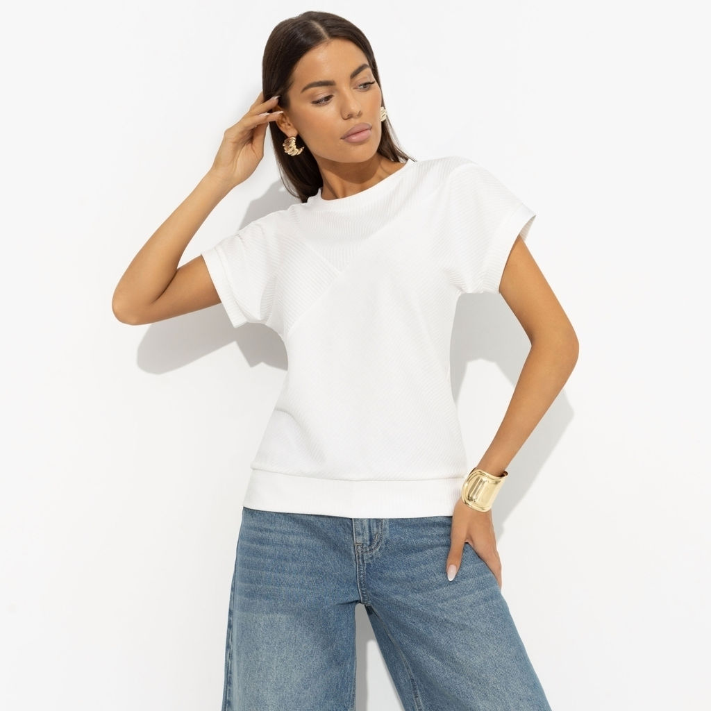 Футболка в рубчик Искусство строить глазки - Charutti фото 8