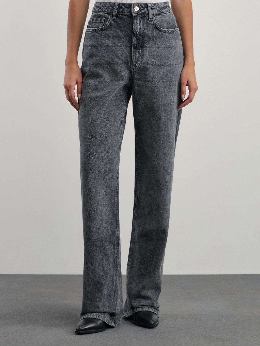 Джинсы straight с высокой посадкой / Zarina  фото 2