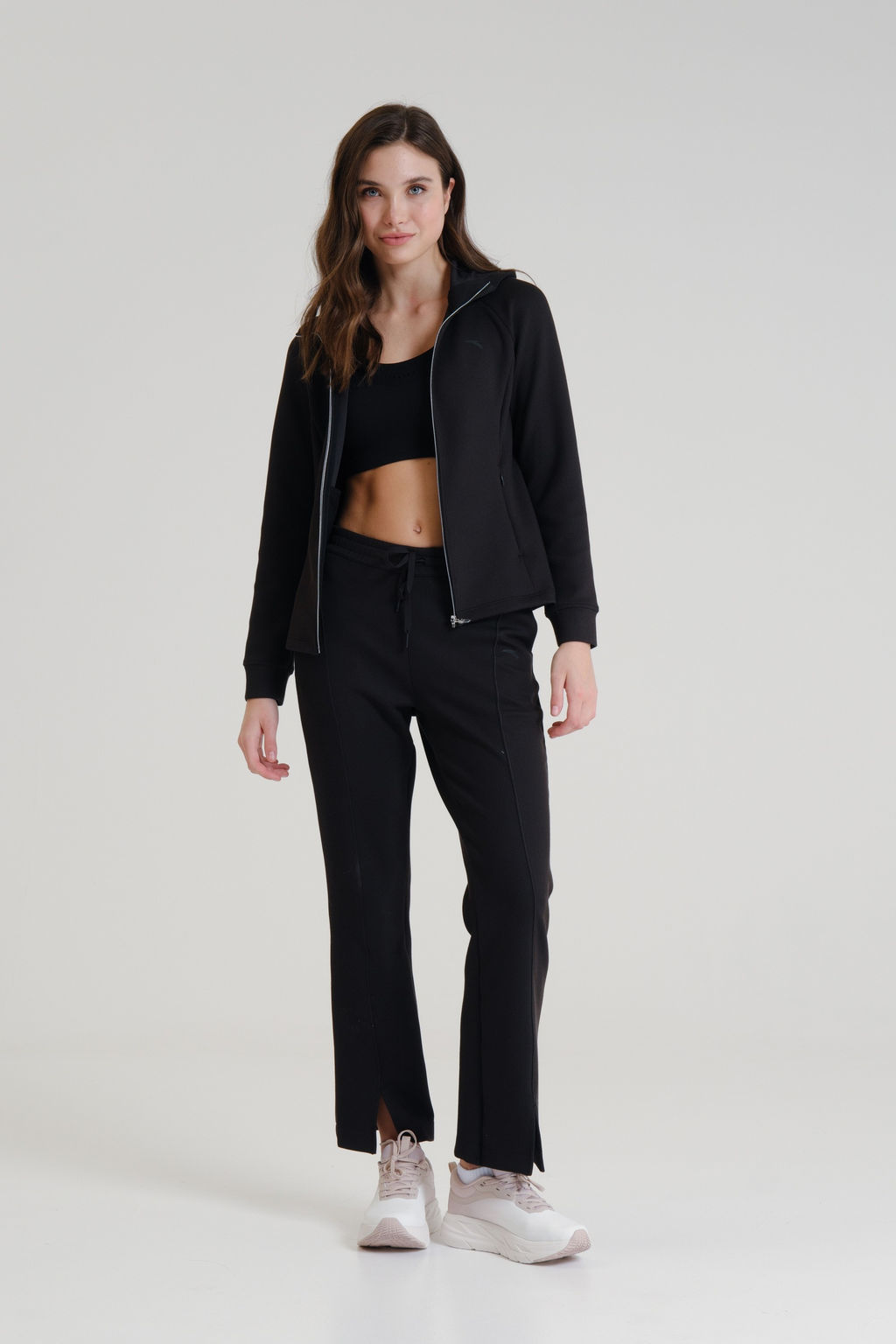 Толстовка на молнии Черный TRN Knit Track Top - Anta фото 2