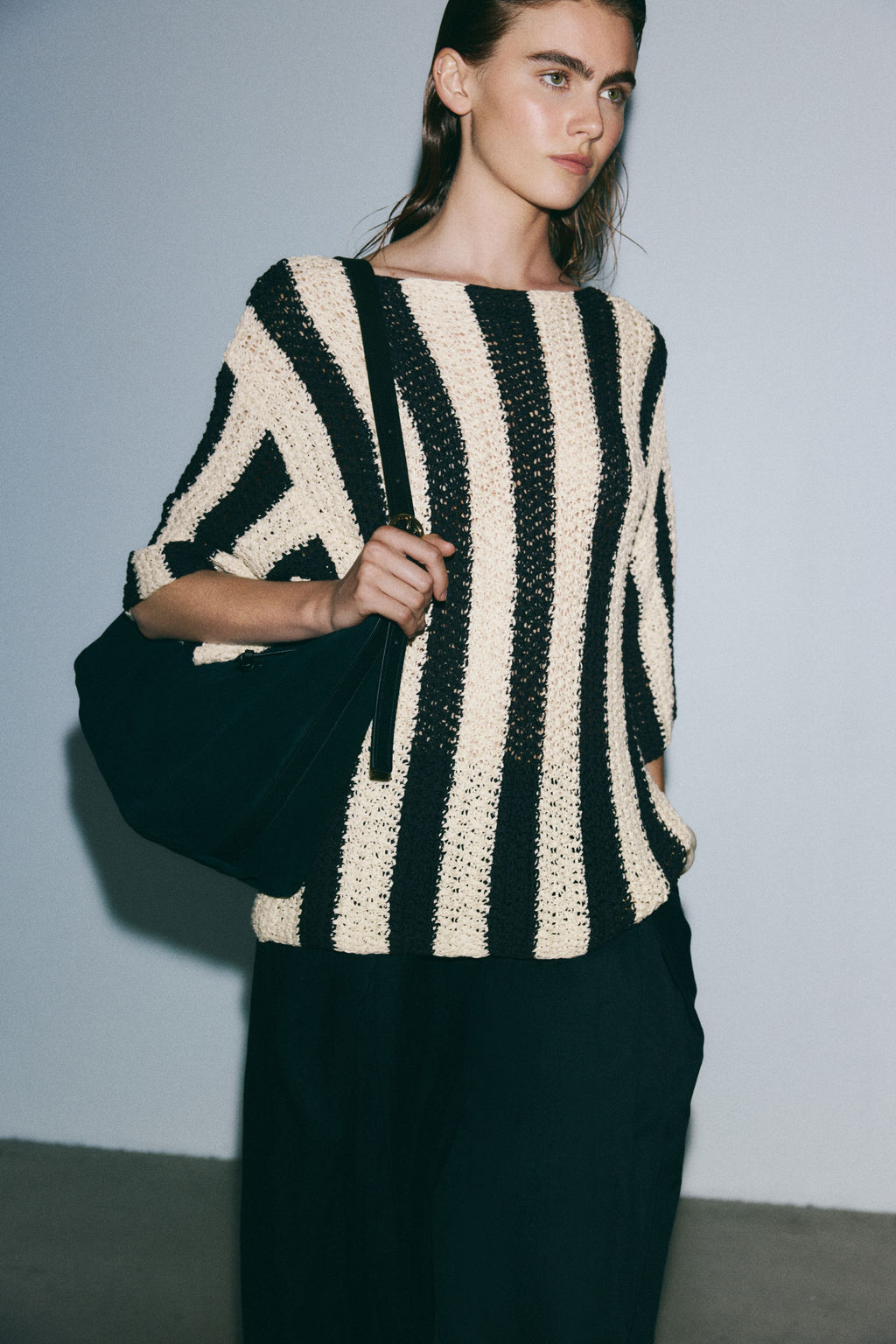 Top de punto con escote barco - H&m фото 4