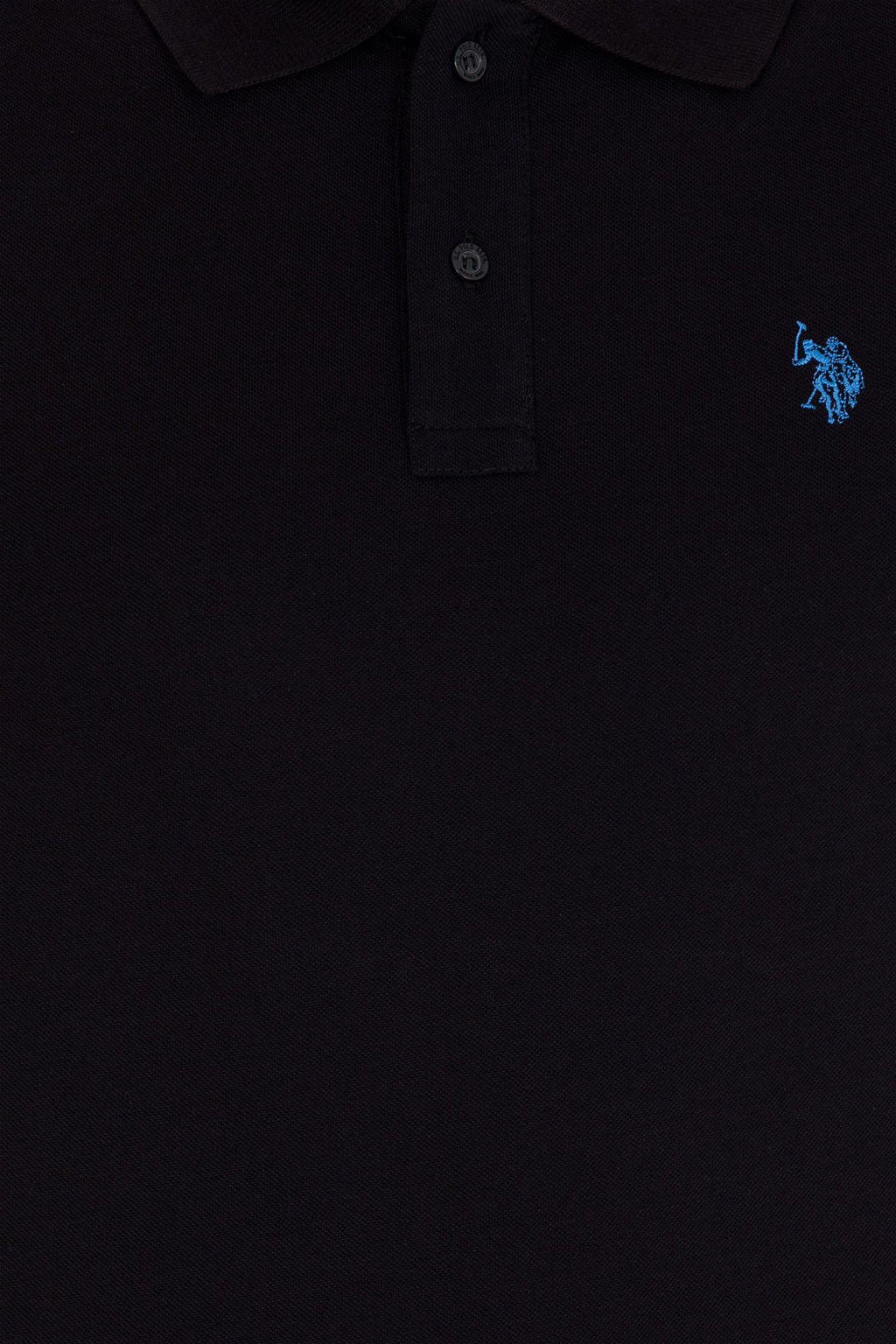 U. S. Polo Assn Мужская черная базовая футболка с воротником-поло - U.s. polo assn фото 12
