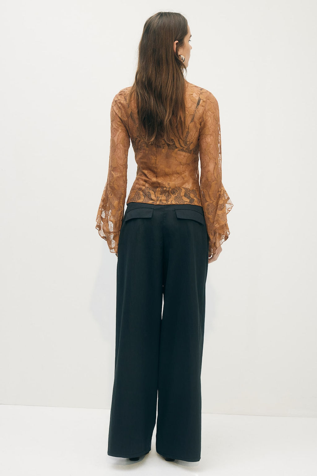 Pantalon sastre en crepe - H&m фото 4