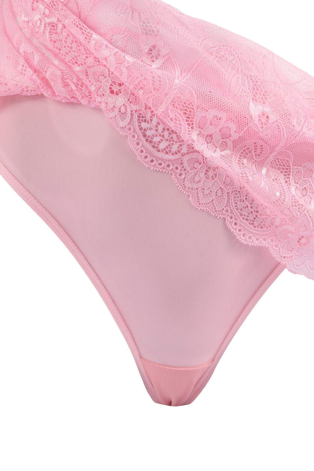 Pembe Dantel 3lu Etekli Ic Camas?r? Tak?m? THMSS26CC00030