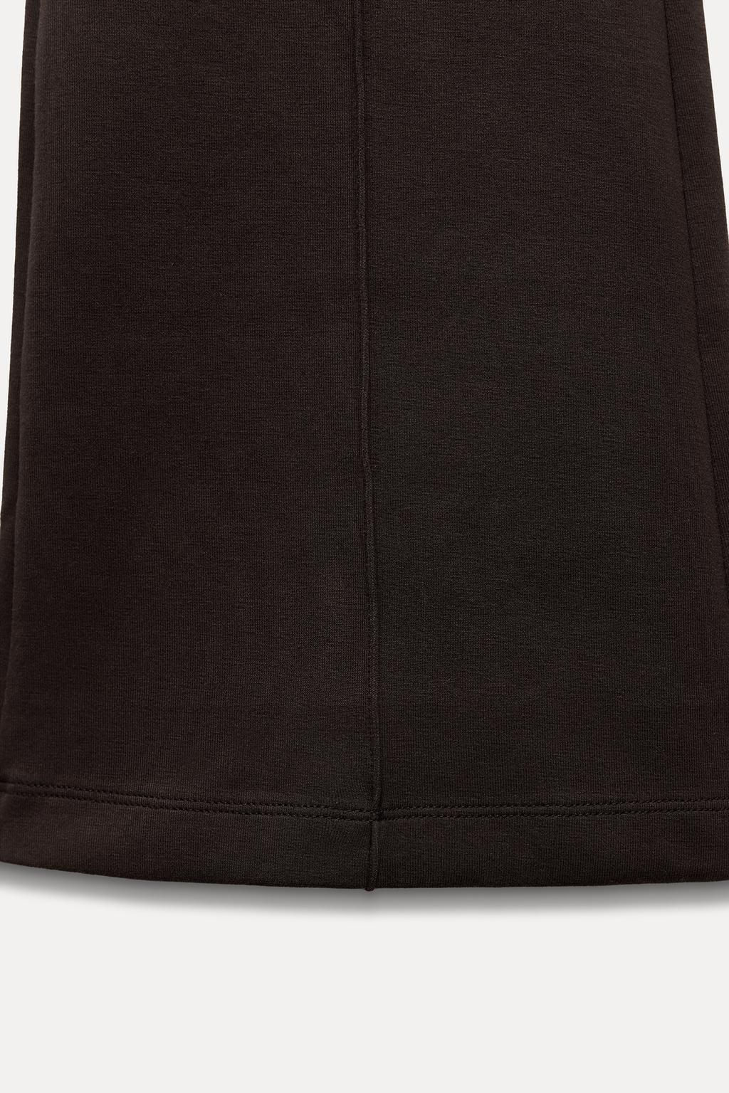 STITCHED INTERLOCK BELL BOTTOM TROUSERS - Zara фото 26