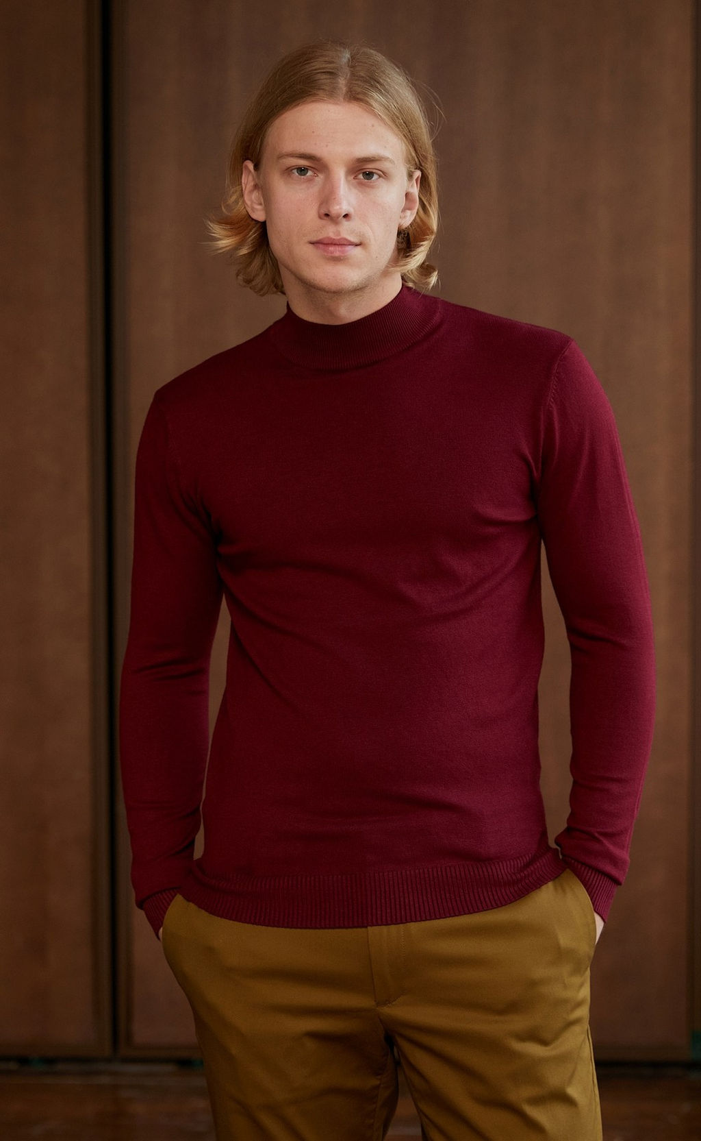 Водолазка F121-01-870 bordo