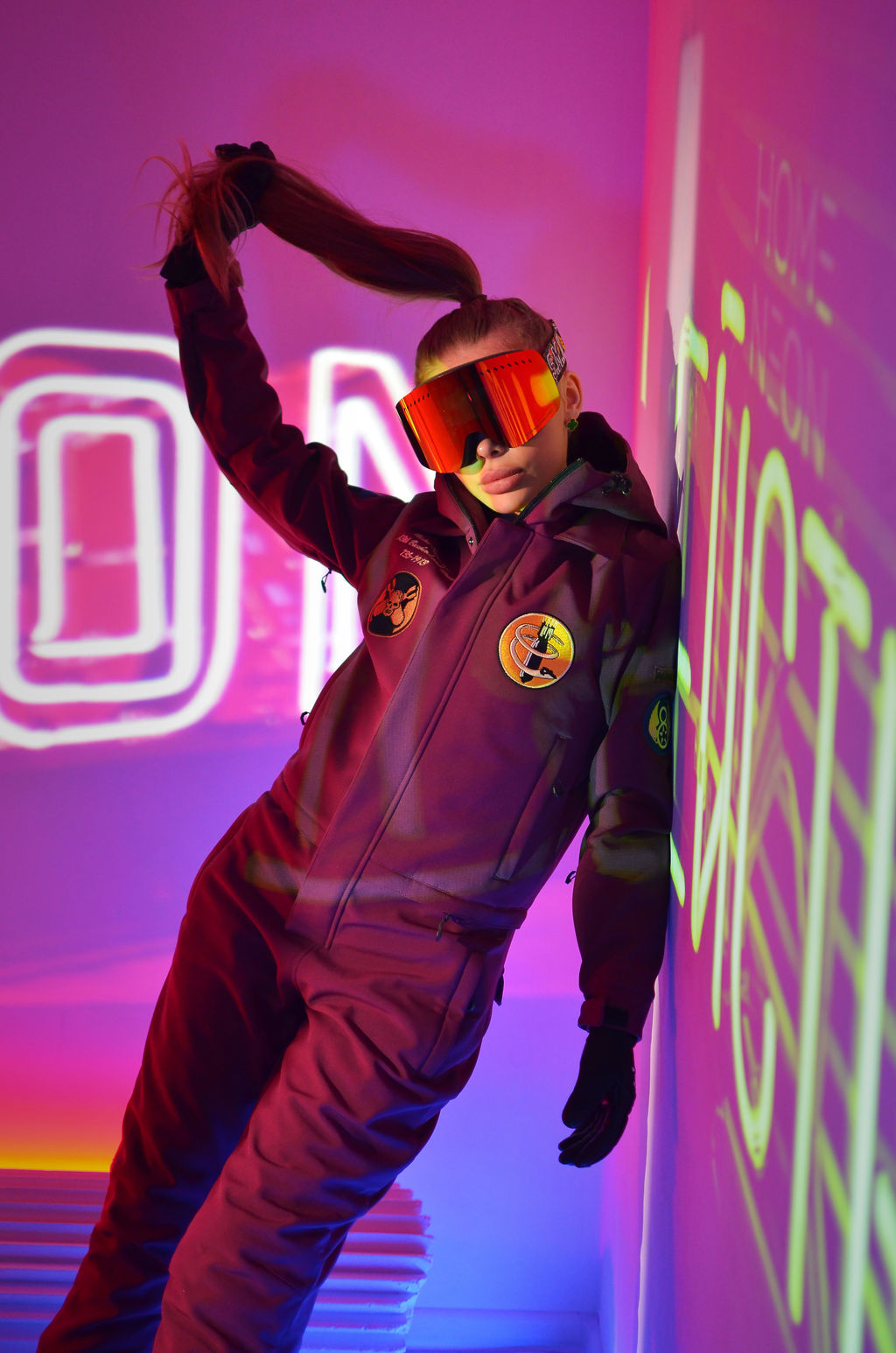 Женский зимний сноубордический комбинезон Alpha Endless 222/220730 RRG Бордовый  фото 9