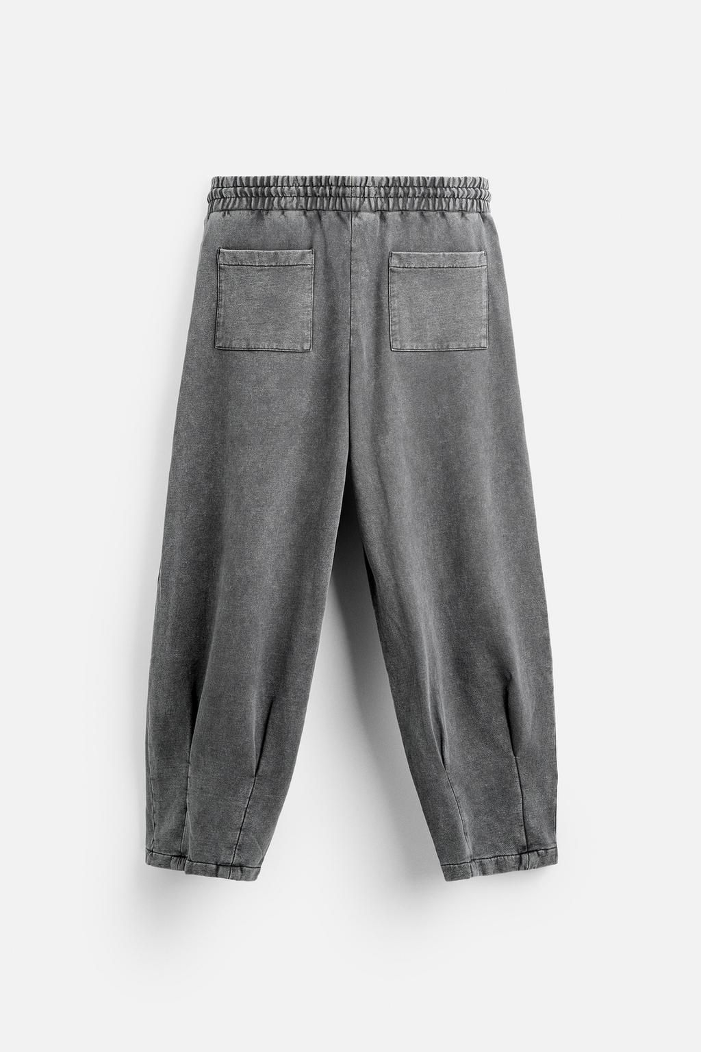 OVERSIZE FADED JOGGER TROUSERS - Zara фото 7