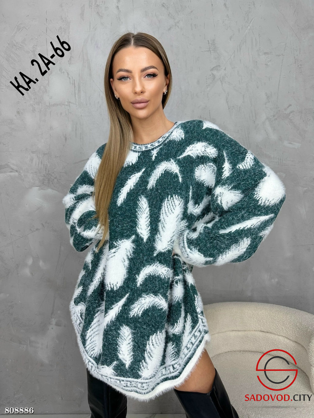 Туника-Свитер с принтом - Bruno фото 3