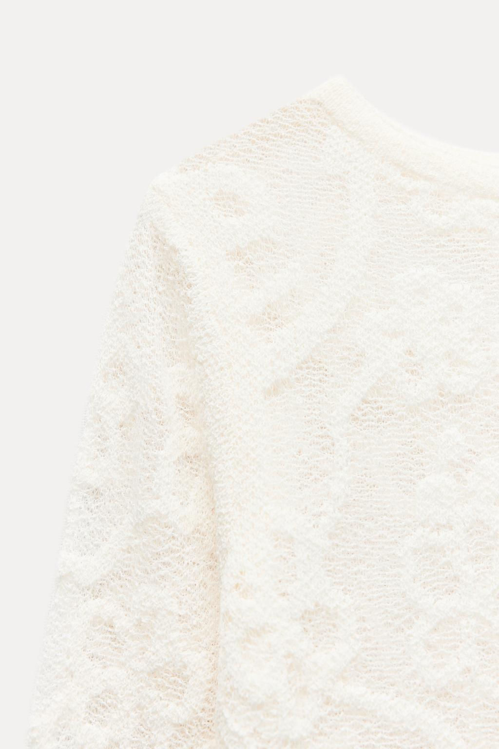 FLORAL KNIT TOP - Zara фото 5
