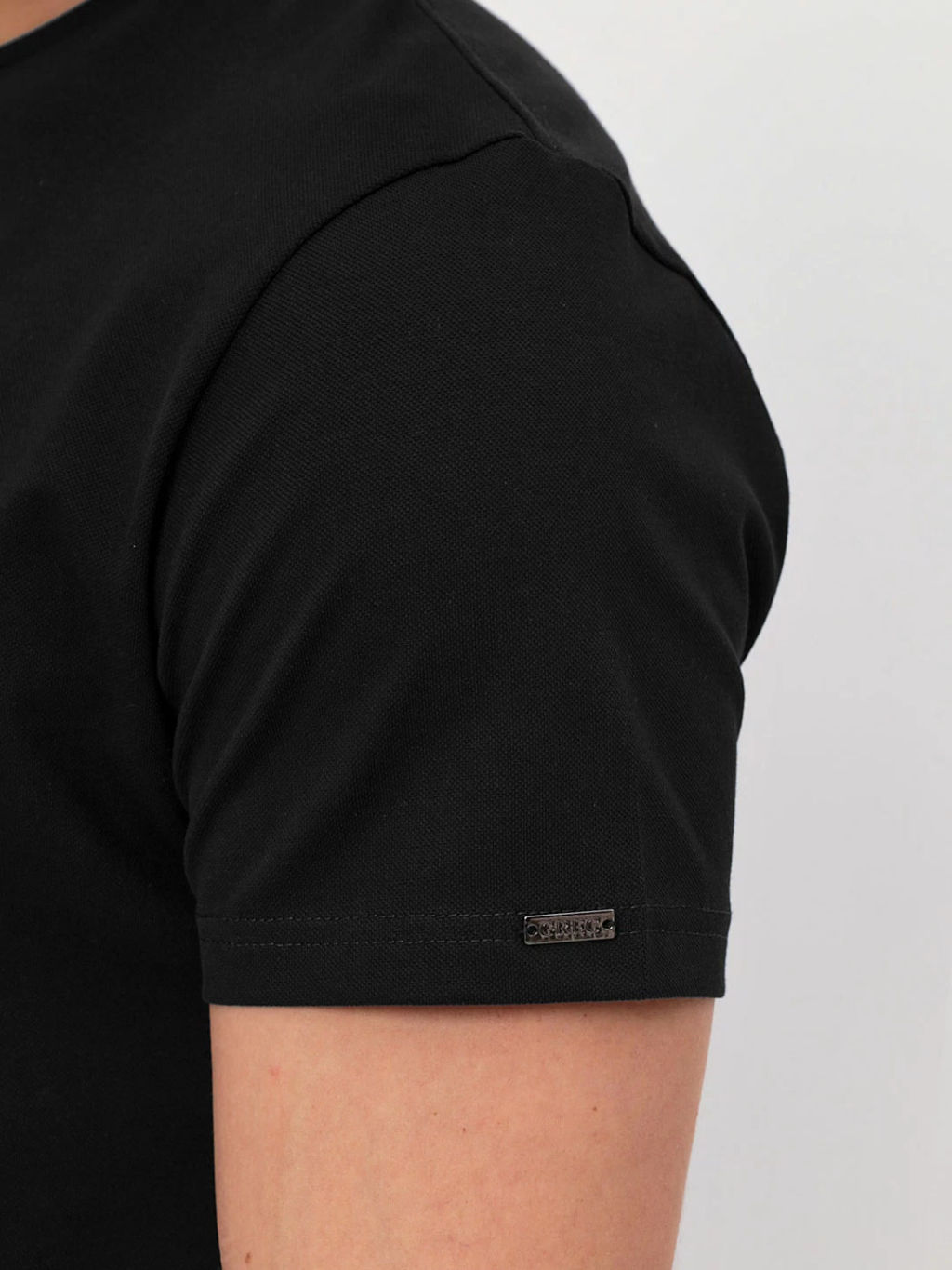 Футболка мужская короткий рукав GREG G145-PO4T-SA5111 (черный)