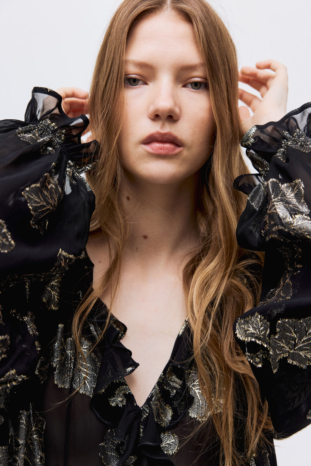 Blusa en tejido jacquard - H&m фото 2