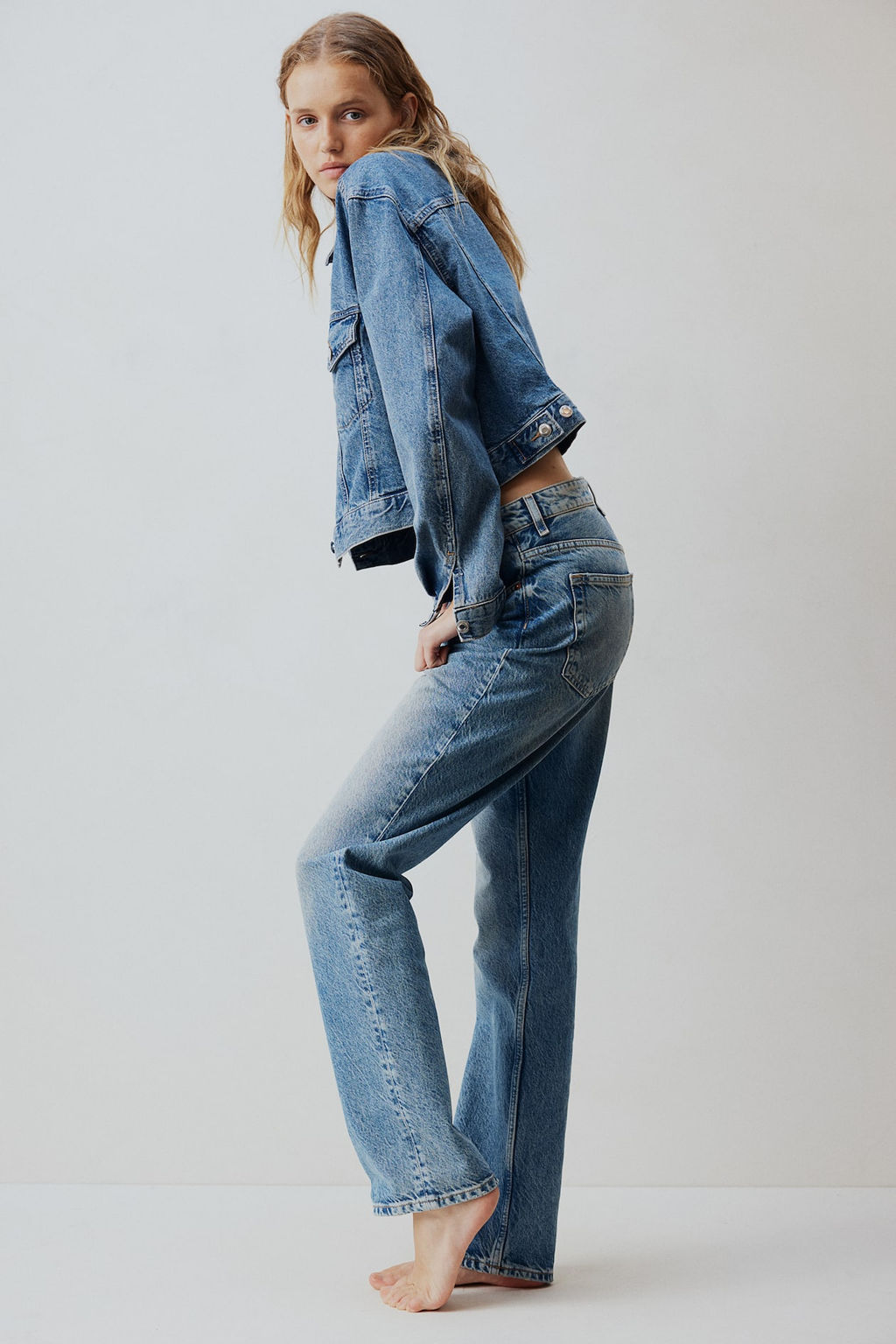 Straight High Jeans - H&m фото 3