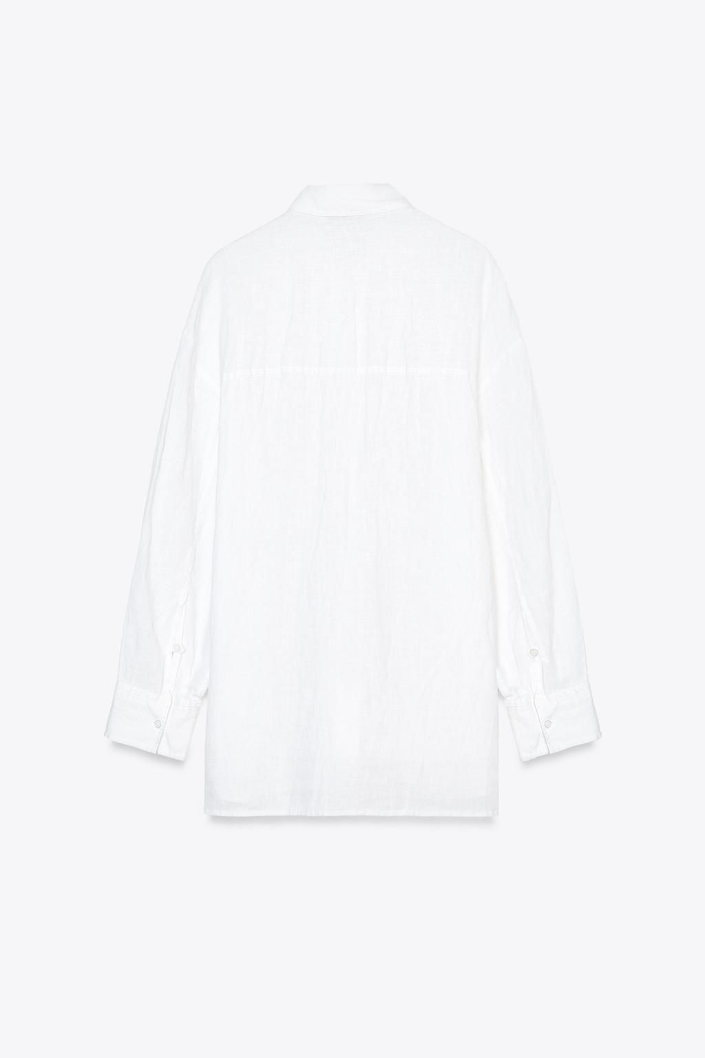 100% LINEN SHIRT - Zara фото 6