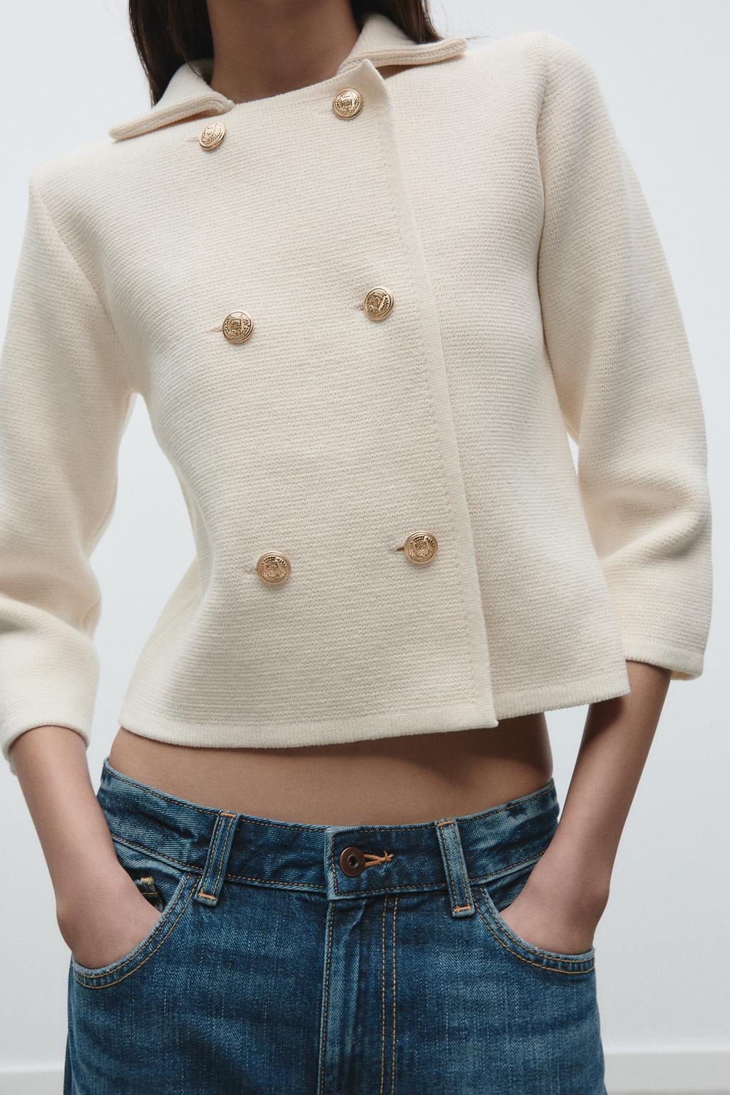 KNIT WRAP CARDIGAN - Zara фото 3