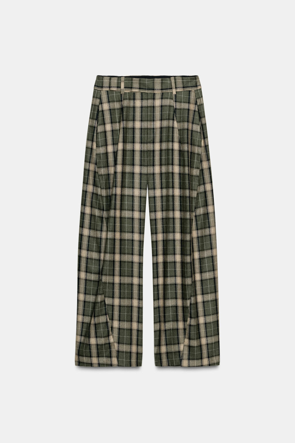 ZW COLLECTION CHECK TROUSERS WITH WOOL - Zara фото 7