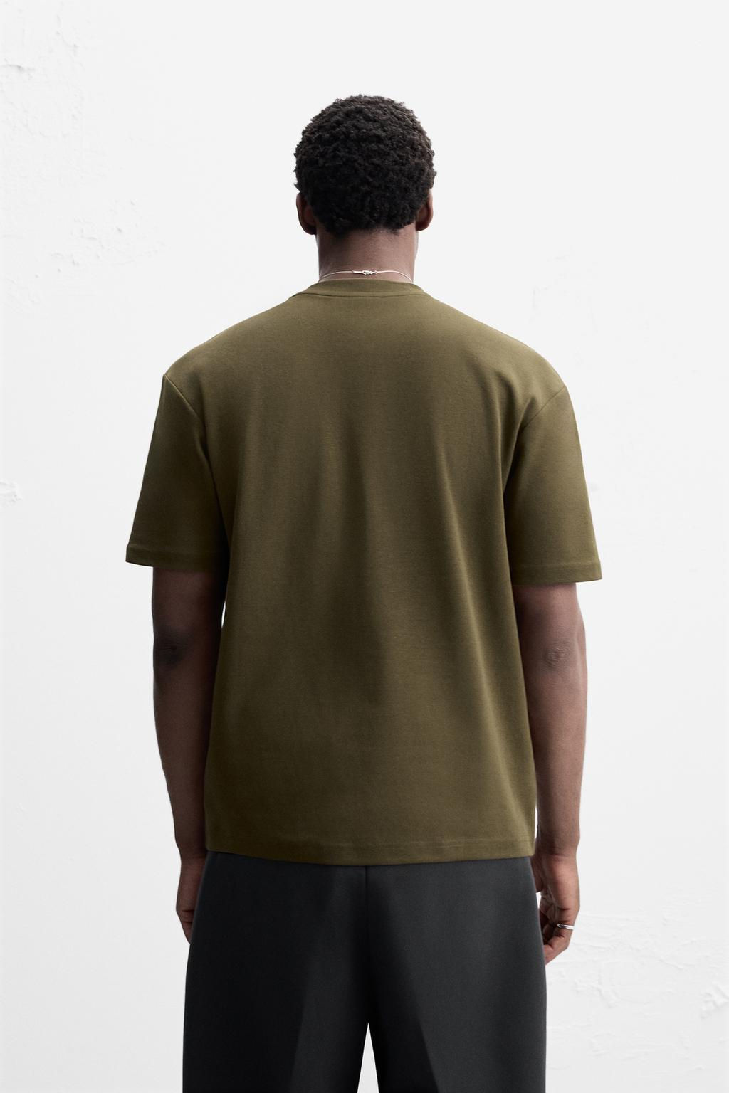 BASIC REGULAR FIT T-SHIRT - Zara фото 36