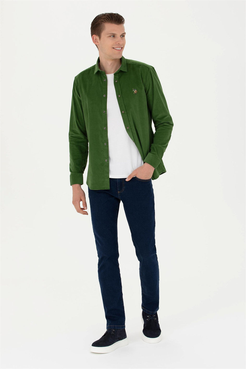 Мужские темно-синие джинсовые брюки - U.s. polo assn фото 10