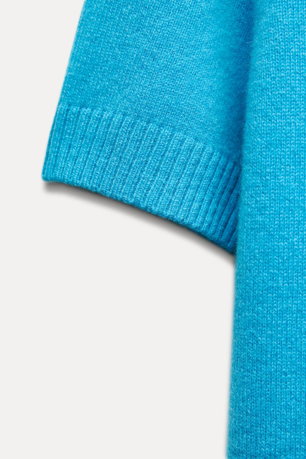 BASIC 100% WOOL SHORT SLEEVE TOP - Zara фото 19