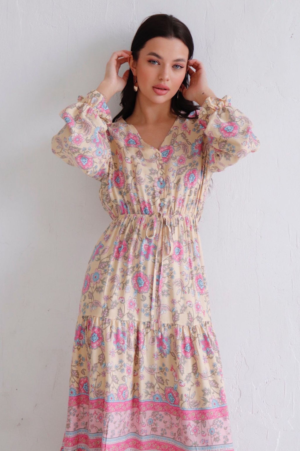 12129 Платье летнее с цветочным принтом - Martichelli фото 3