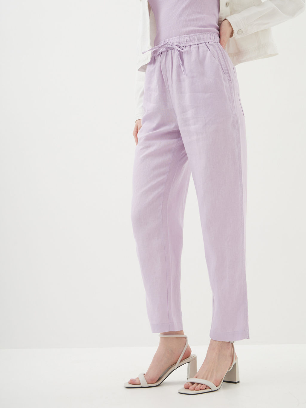 Женские льняные Брюки