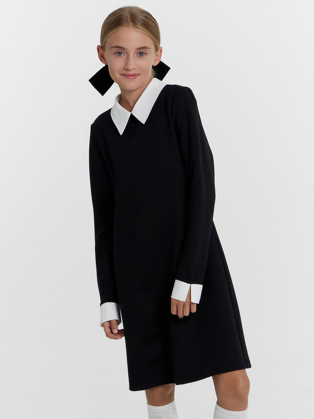 Платье для девочек в черном цвете
