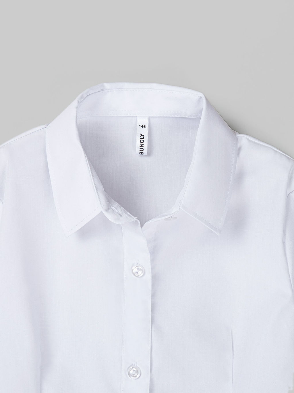 Рубашка Белая для девочки 7+ - Bungly фото 3