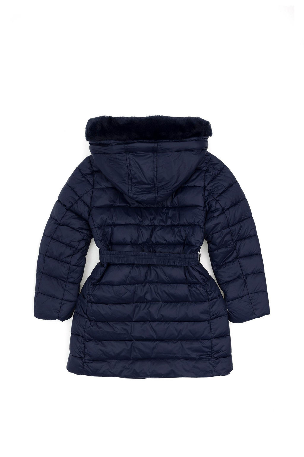 Темно-синее пальто для девочки - U.s. polo assn фото 3