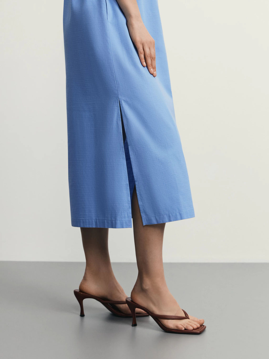 Платье миди из хлопка / Zarina фото 8