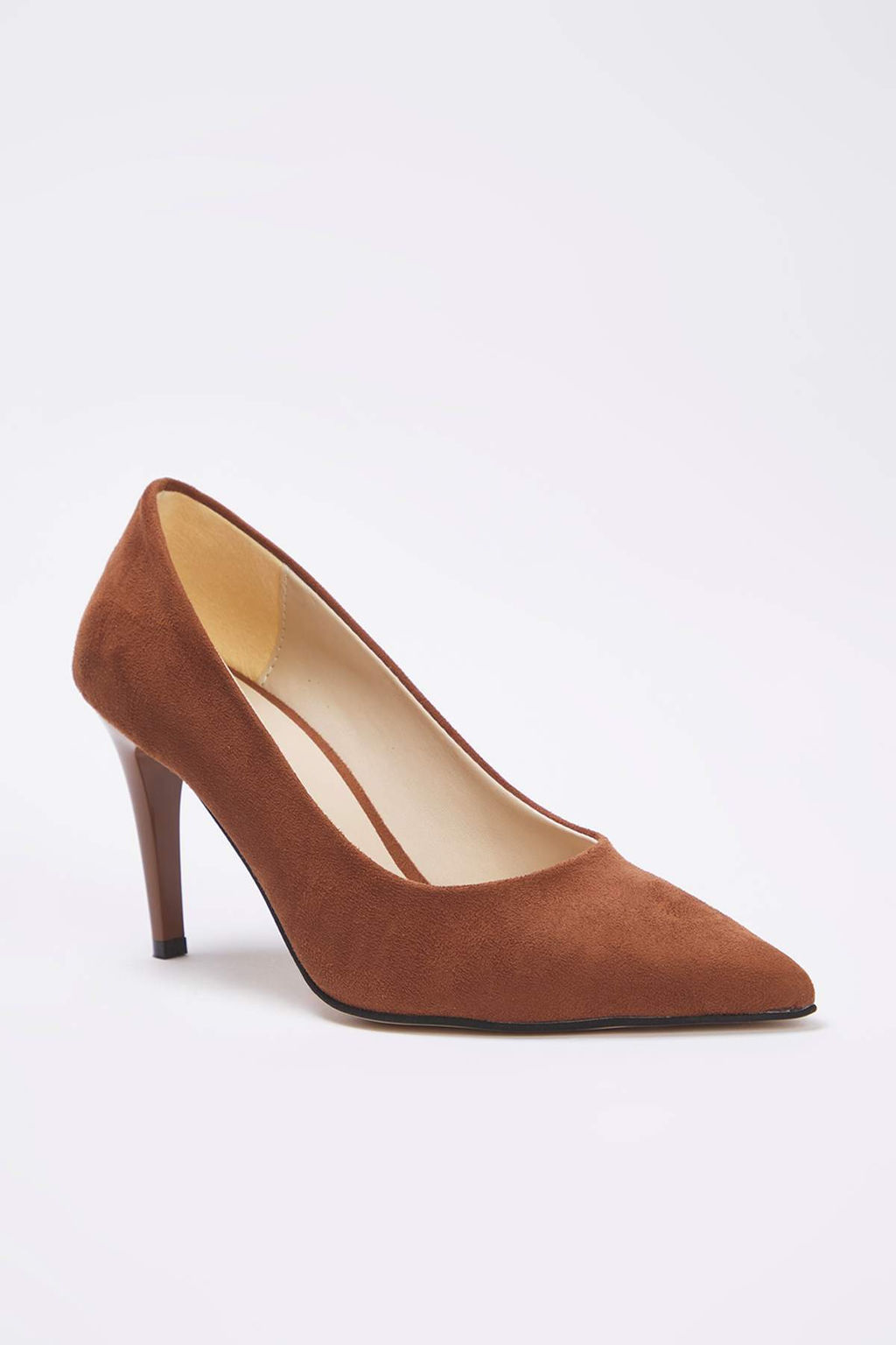 Koyu Kahverengi Suet Sivri Burun Kad?n Stiletto Ince Topuklu Ayakkab? 
TAKAW26TO00005 - Trendyolmilla фото 10