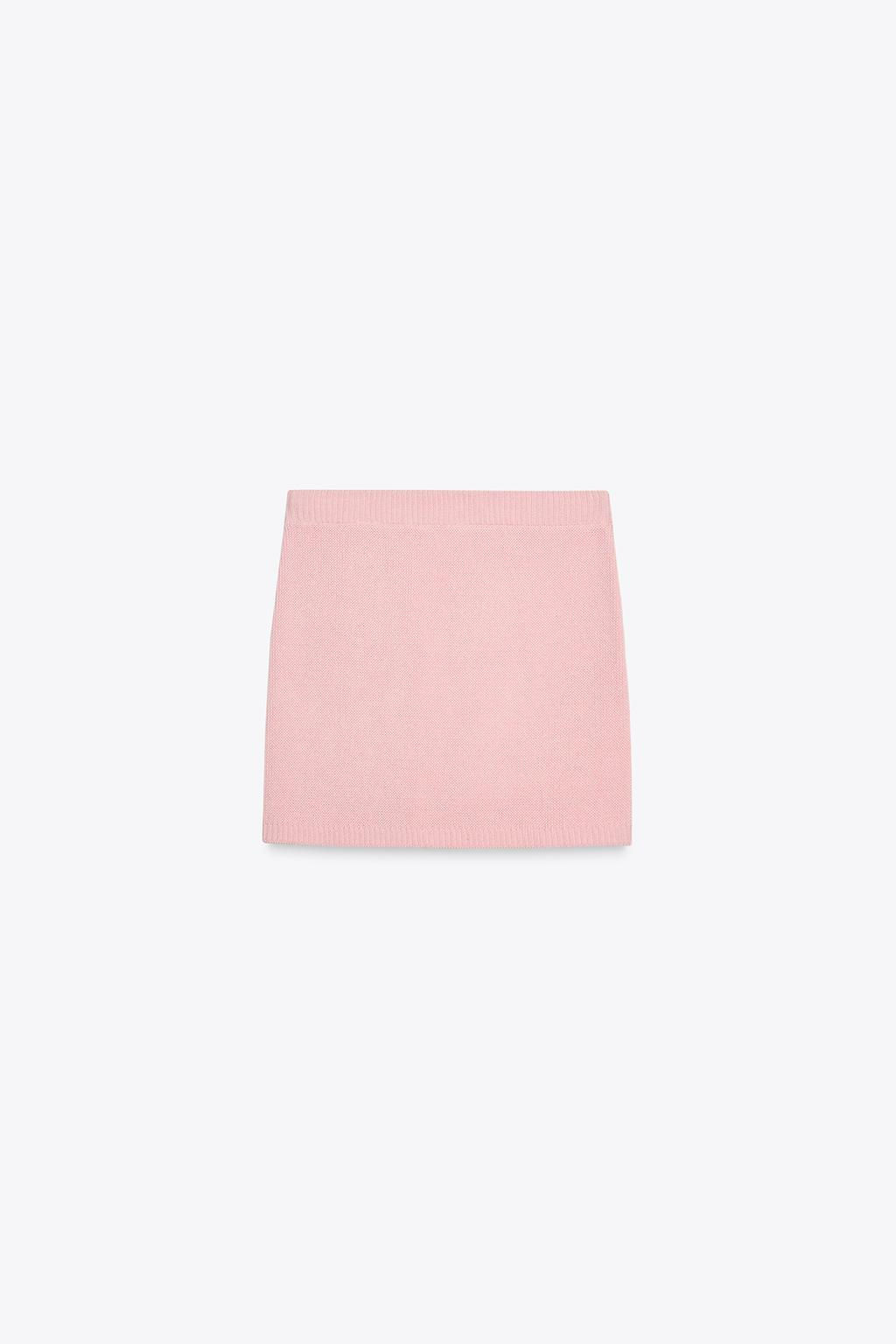 PLAIN KNIT MINI SKIRT - Zara фото 6