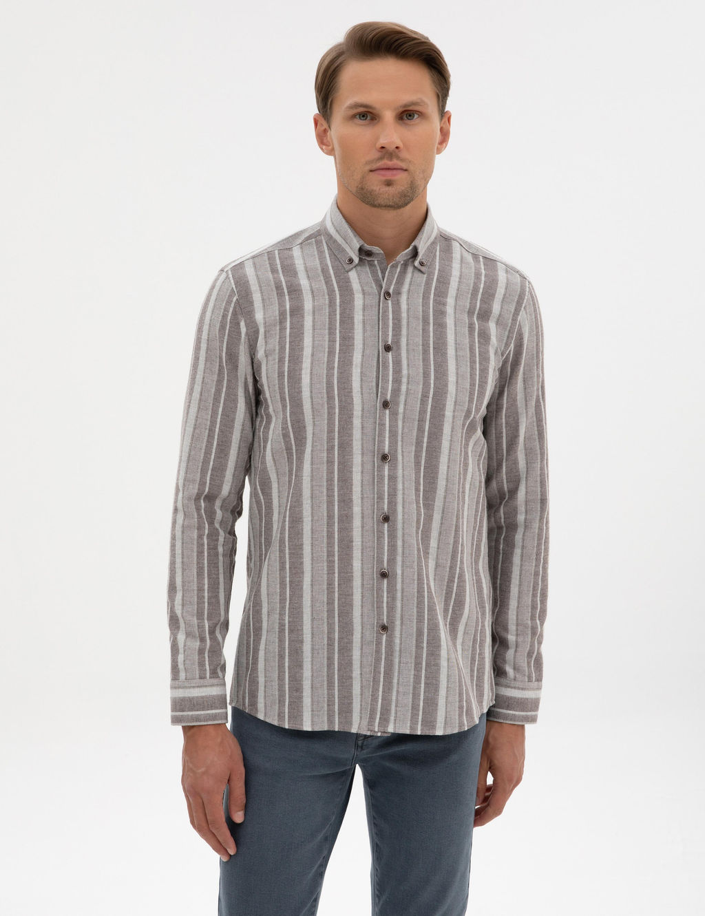 Vizon Regular Fit Uzun Kollu G_mlek