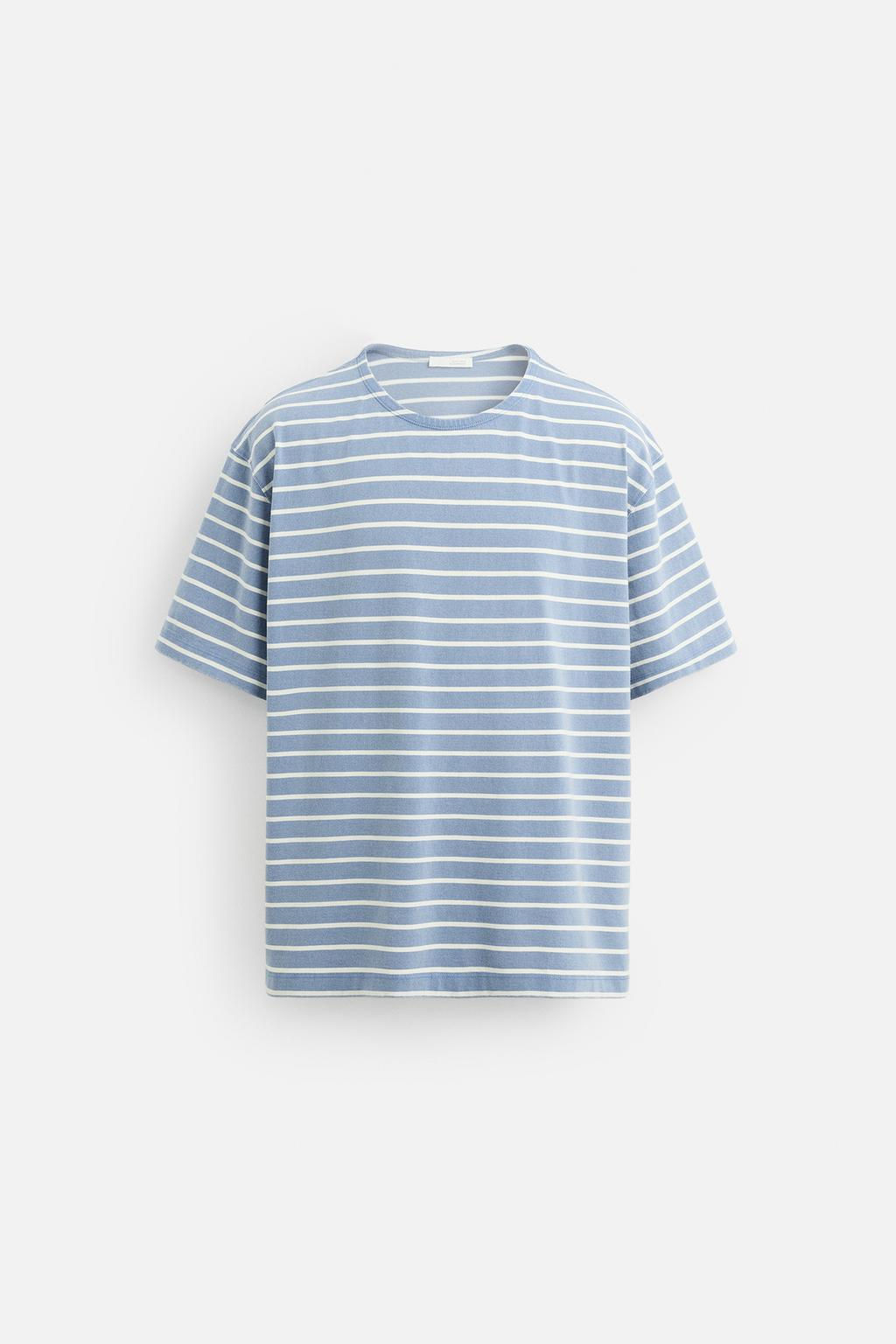STRIPED JACQUARD T-SHIRT - Zara фото 6