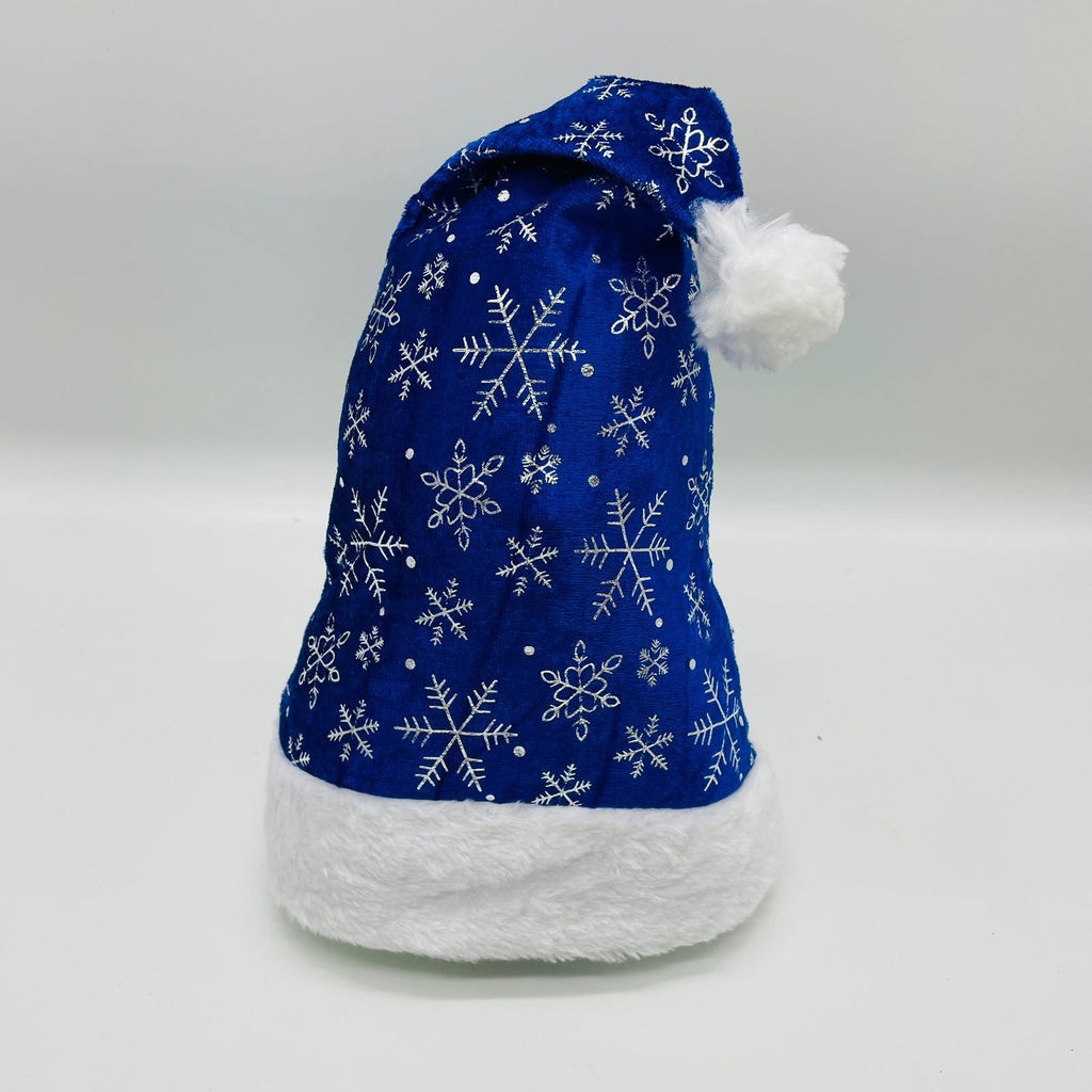 Новогодний колпак со снежинками 12 шт в уп (арт. HZ-54) - Ип лебедев о.ю фото 2