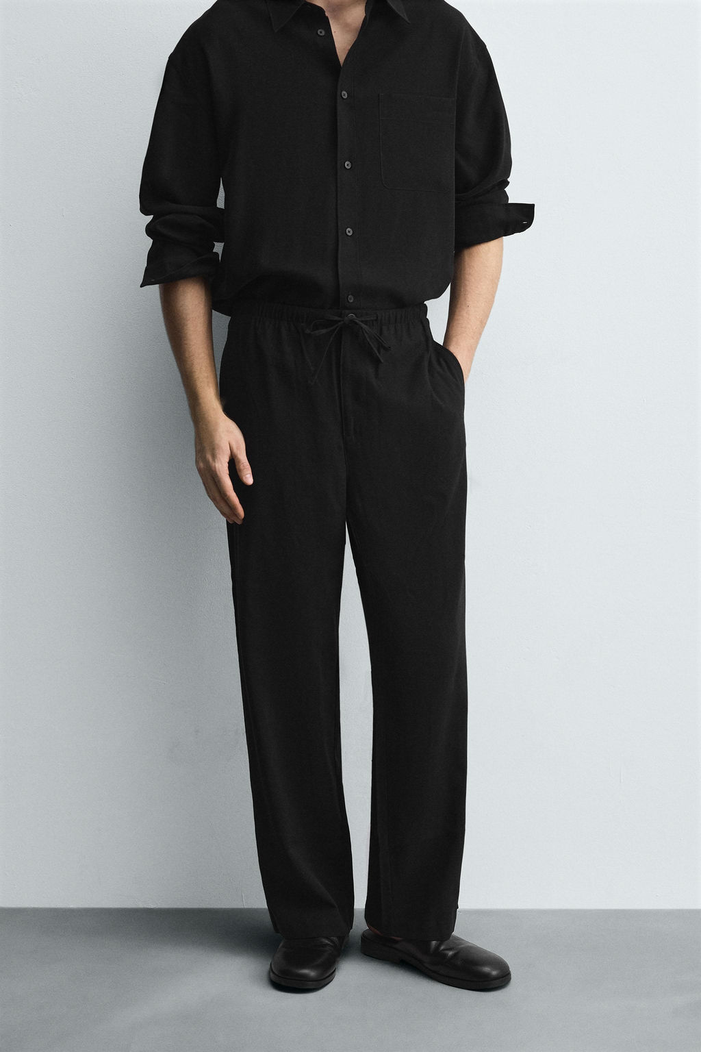 RELAXED FIT FLOWING TROUSERS - Zara фото 2