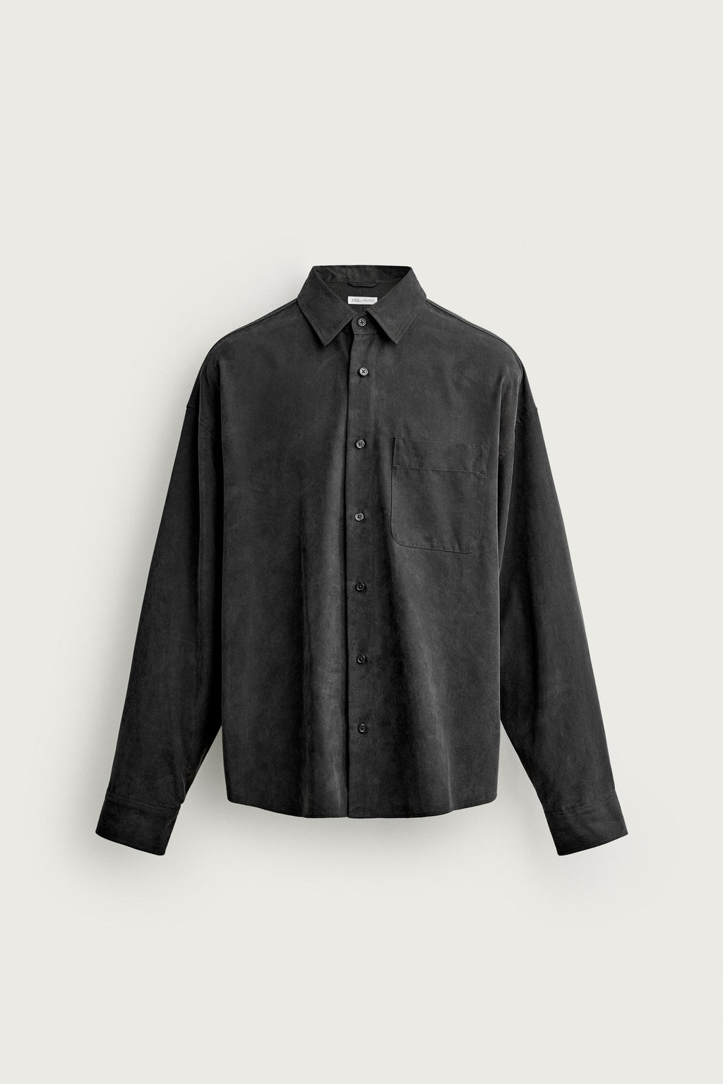 CAMISA FLUIDA RELAXED FIT / Gris oscuro - Zara фото 6