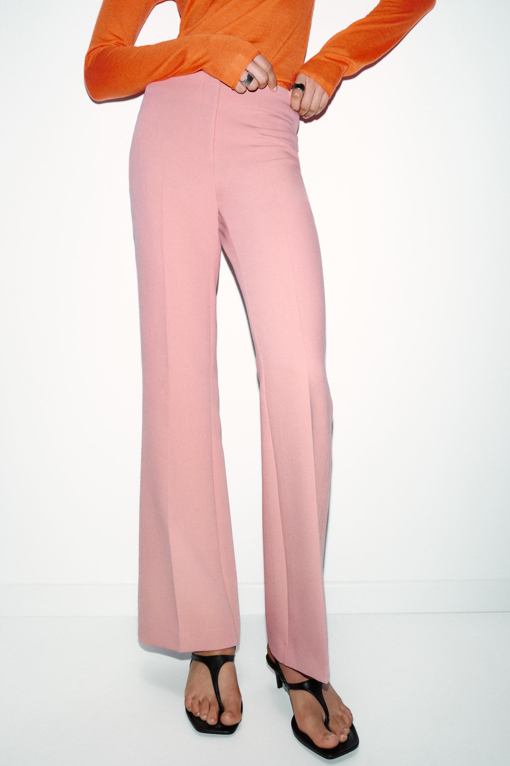 FLARE TROUSERS WITH SIDE SEAMS - Zara фото 11
