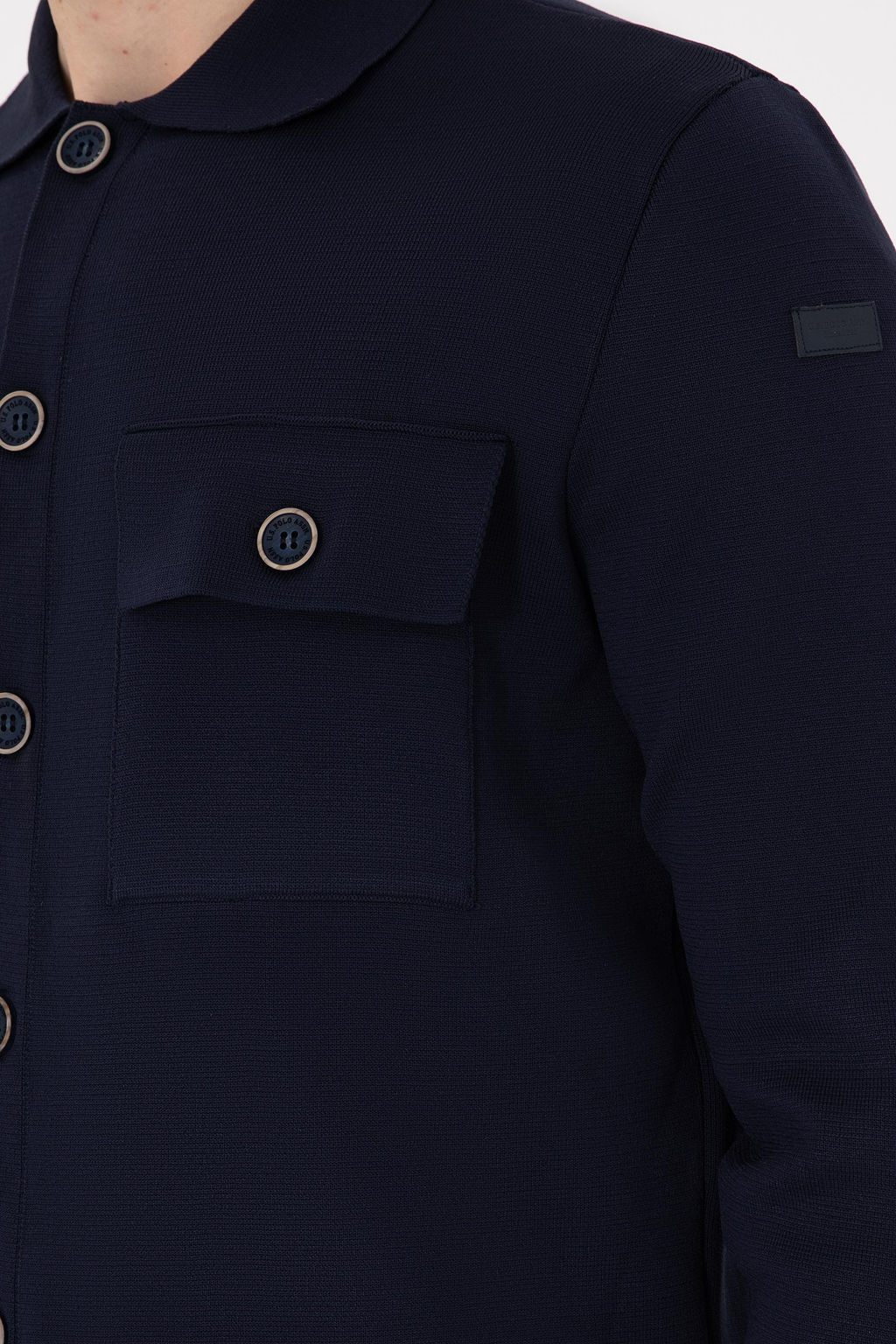 Мужской темно-синий трикотажный кардиган Неожиданная скидка в корзине - U.s. polo assn фото 14
