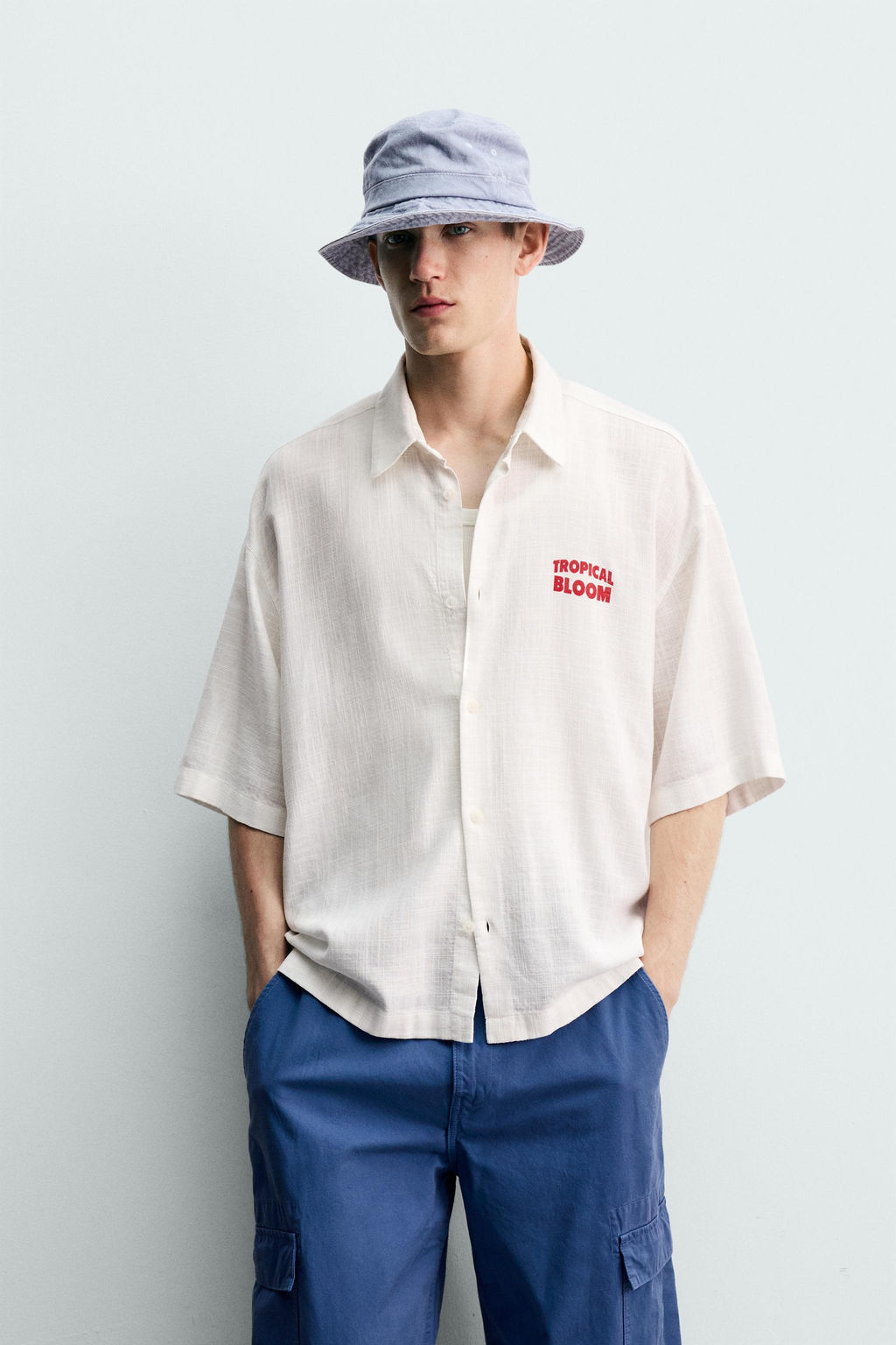 CAMISA RELAXED FIT ESTAMPADO FRUTAS / Blanco - Zara фото 2
