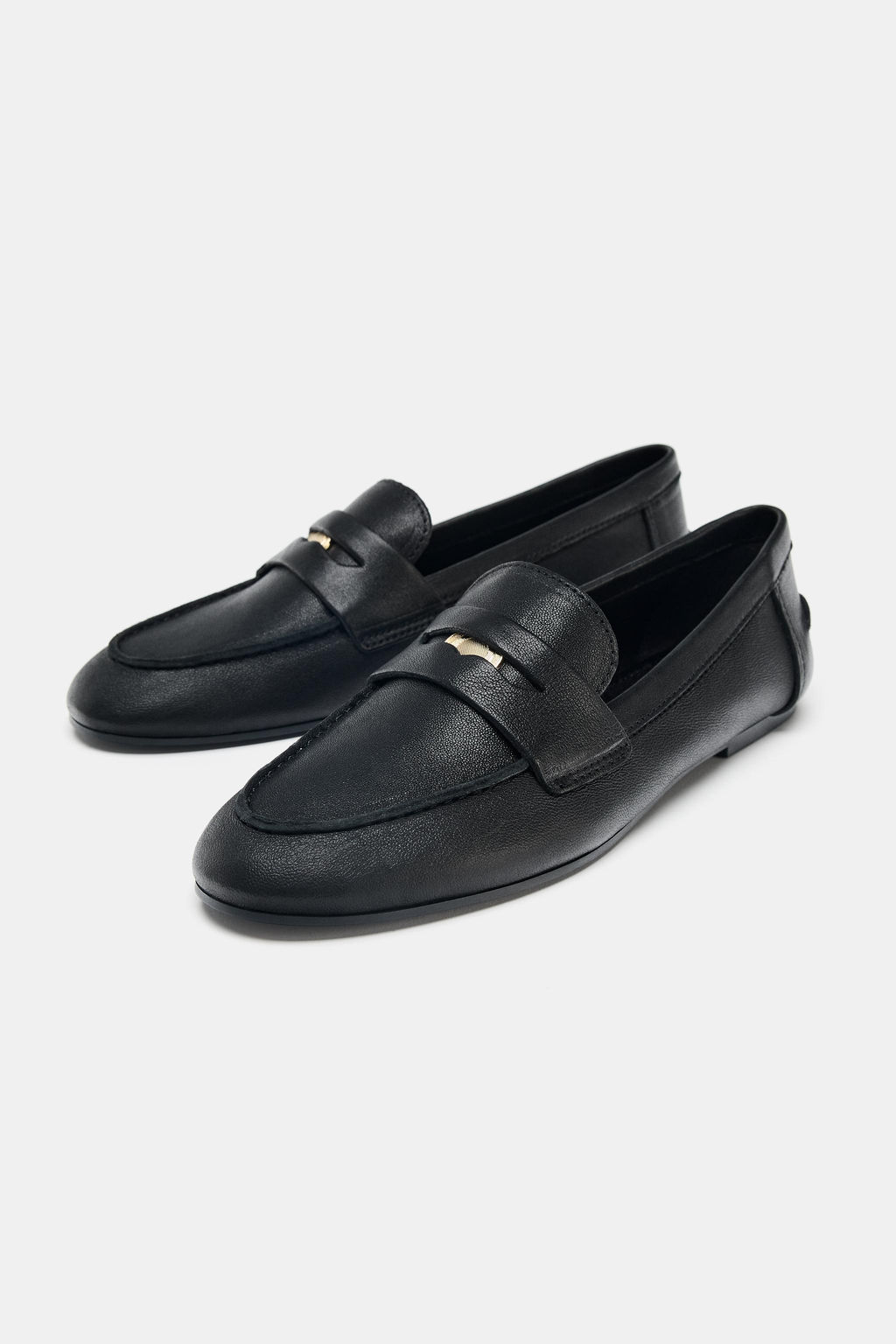 LEATHER PENNY LOAFERS - Zara фото 19