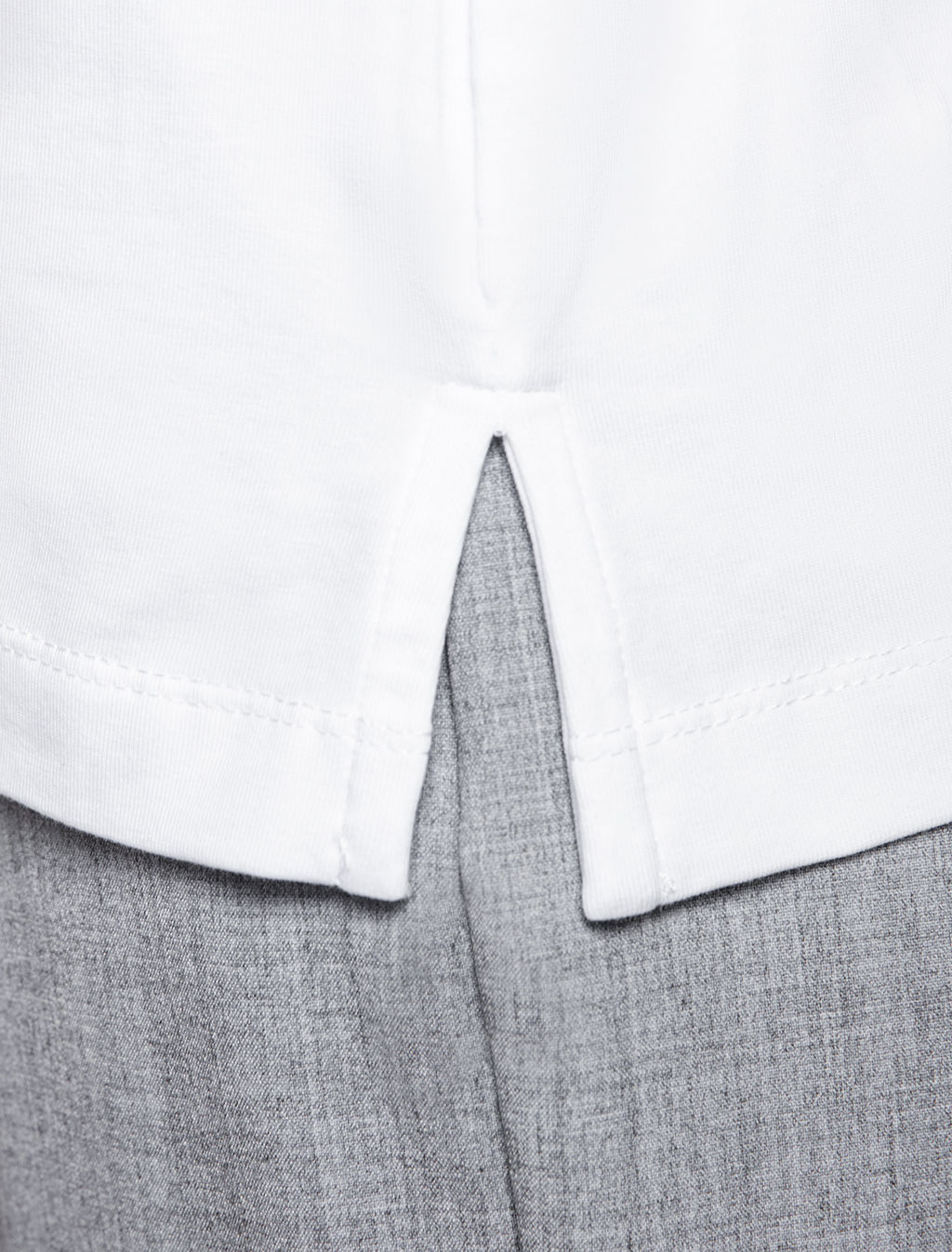 VILATTE / Футболка-поло с золотистыми пуговицами из премиального хлопка  фото 2